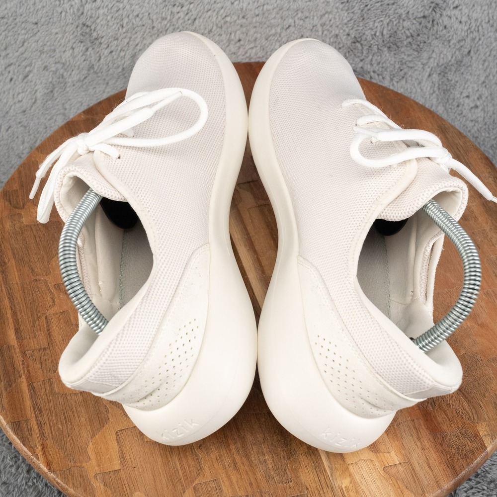Kizik Madrid Eco Knit Womens 10.5  White Cream Shoes Athletic Running Walking - Picture 5 of 8